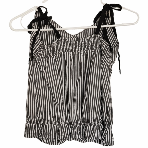 1090 * Volcom Vertical Stripe Tank Black White Size S - Picture 2 of 8